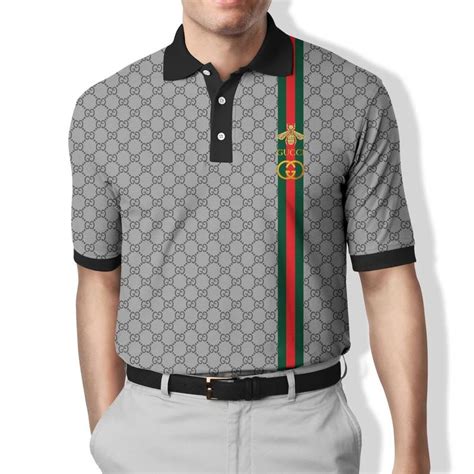 bee logo gucci polo|gucci snake and bee shirt.